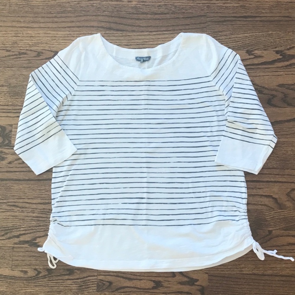 Striped 3/4 Sleeve Top